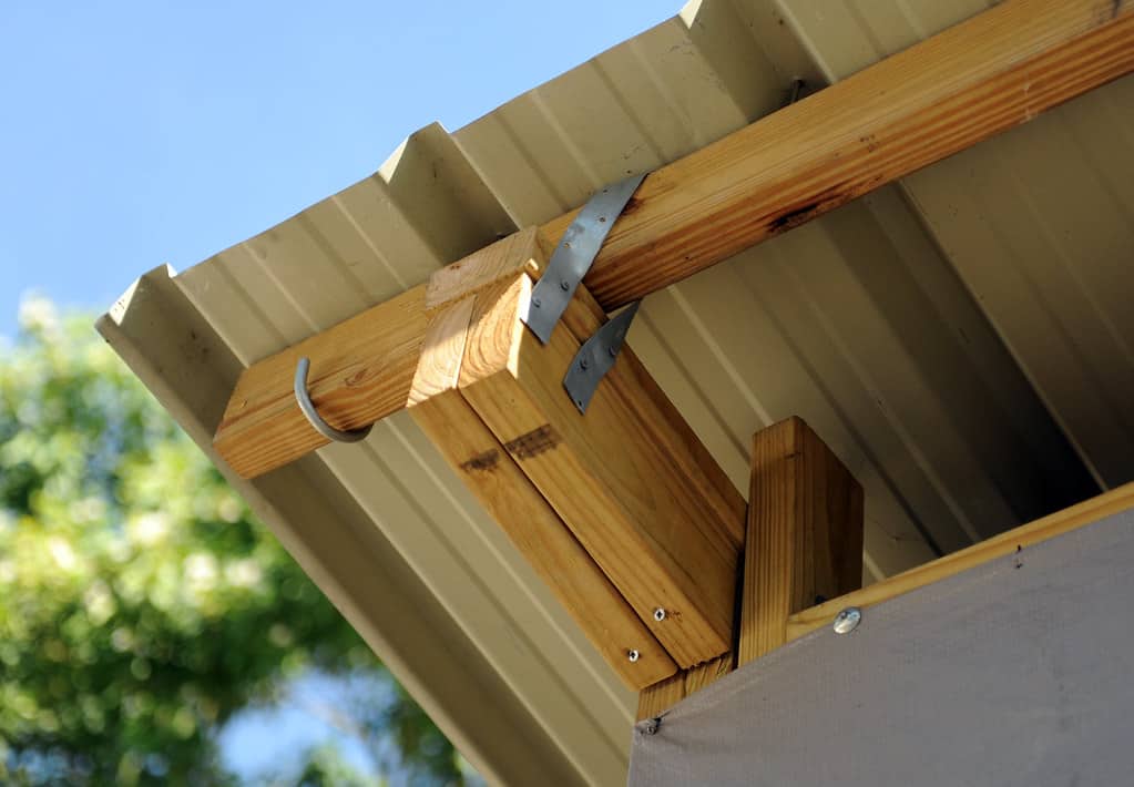 Measure The Length Needed To Connect The Truss And Beams