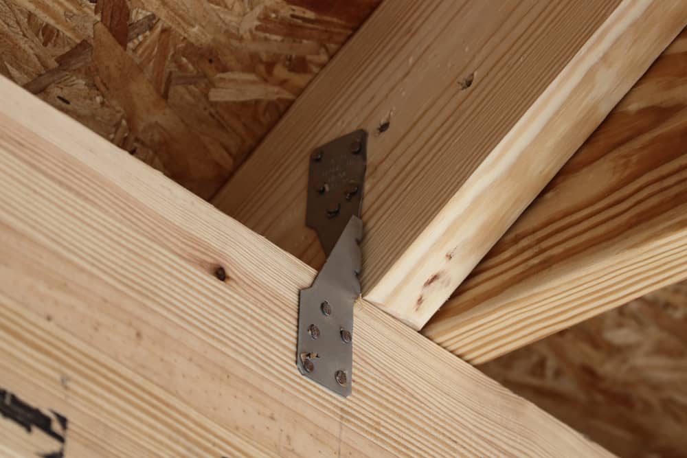 how to install hurricane straps with an existing roof